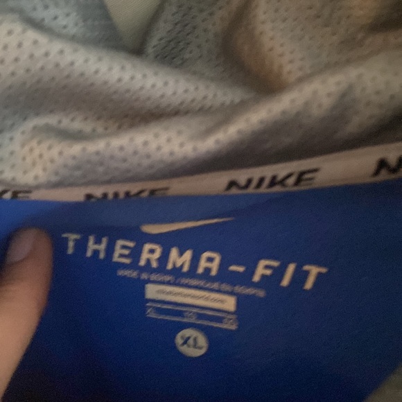 Nike therma-fit blue hoodie xl - Picture 5 of 8